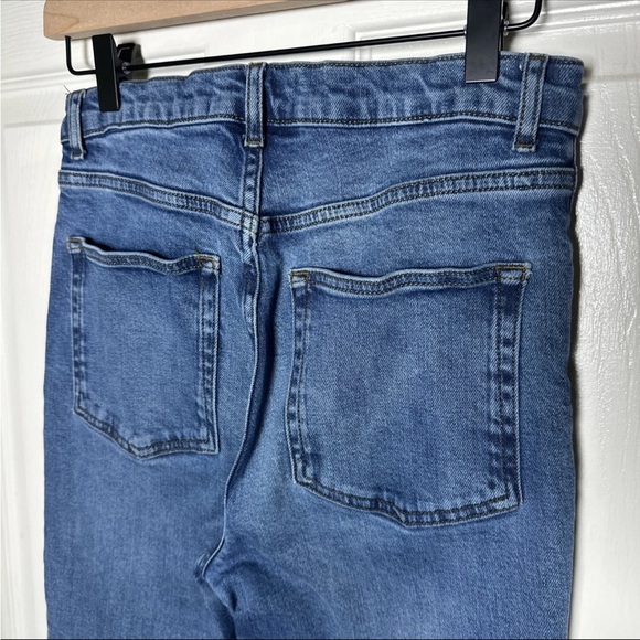 Reformation Jeans Women’s 27 Mid Rise Skinny Destin Medium Wash Distressed 27x27 - Picture 7 of 14